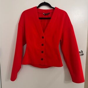 NWOT Zara Sinched Waist Cardigan